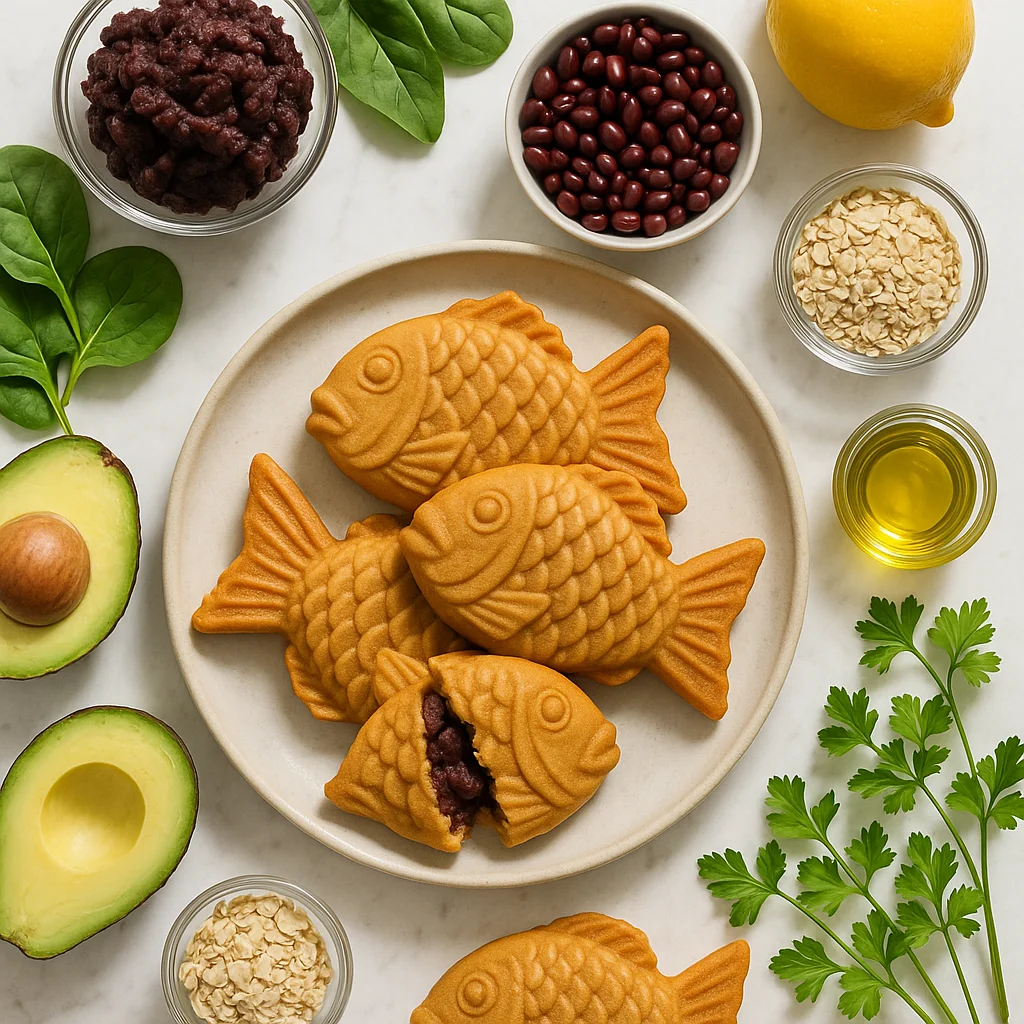 Healthy Bungeo-Ppang Fish Shaped Pancake with Red Bean Paste Recipe